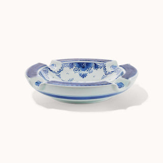 Blue Floral Ashtray