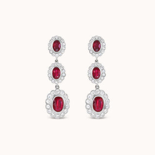 Celine Earrings Ruby