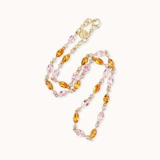 Flora Necklace Morganite & Citrine