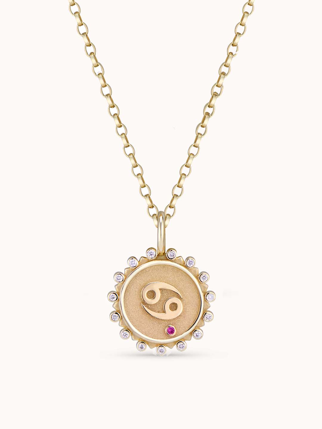 Cancer Zodiac Sign Necklace Silver – Lulugem.com