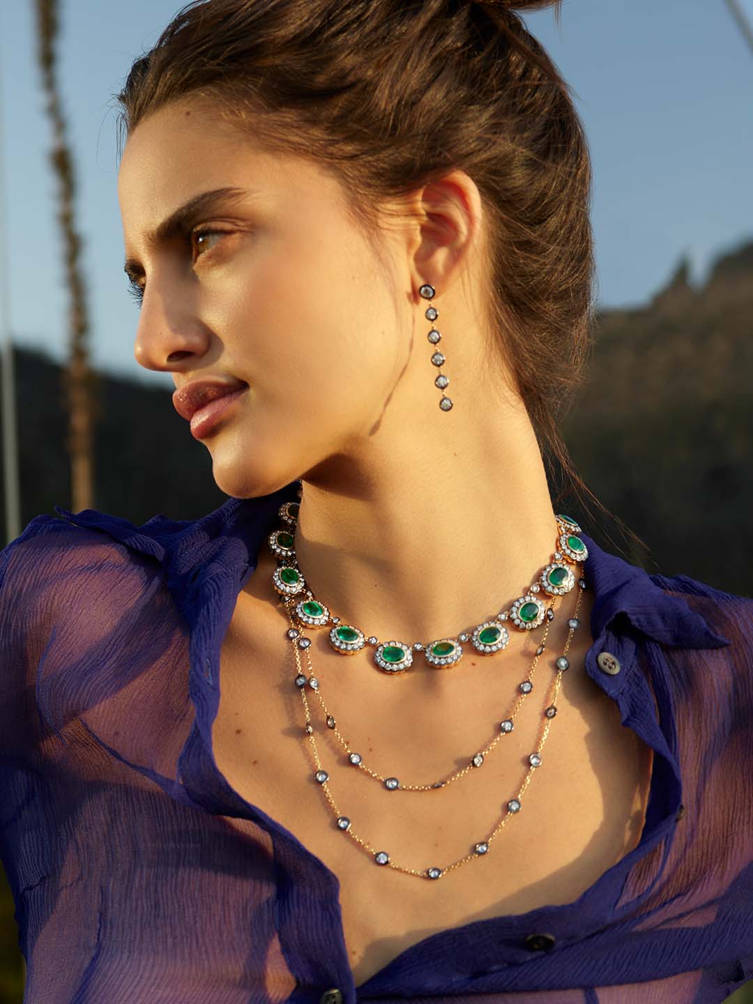 Natasha Diamond Necklace Marlo Laz