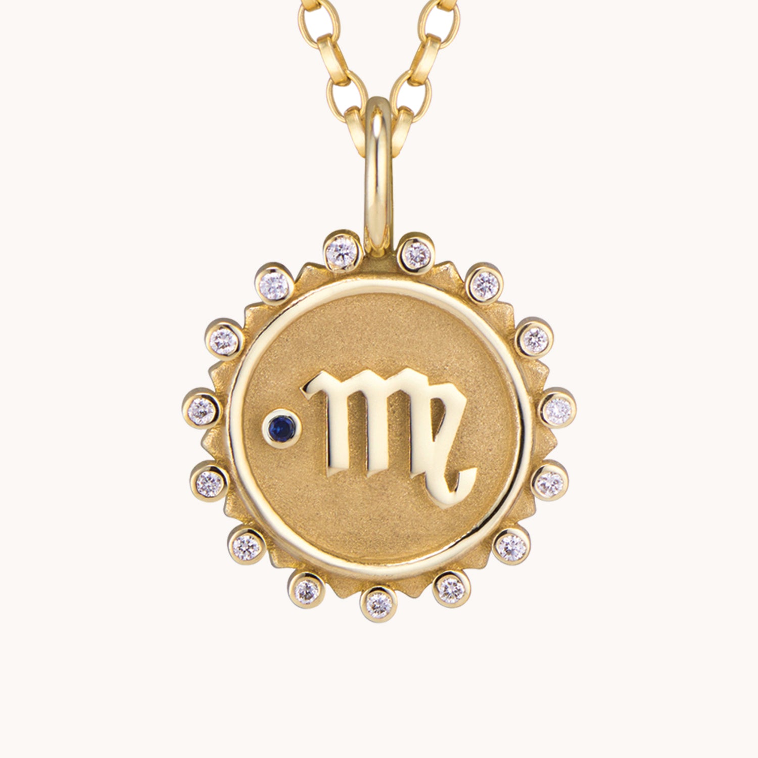 Virgo on sale necklace gold